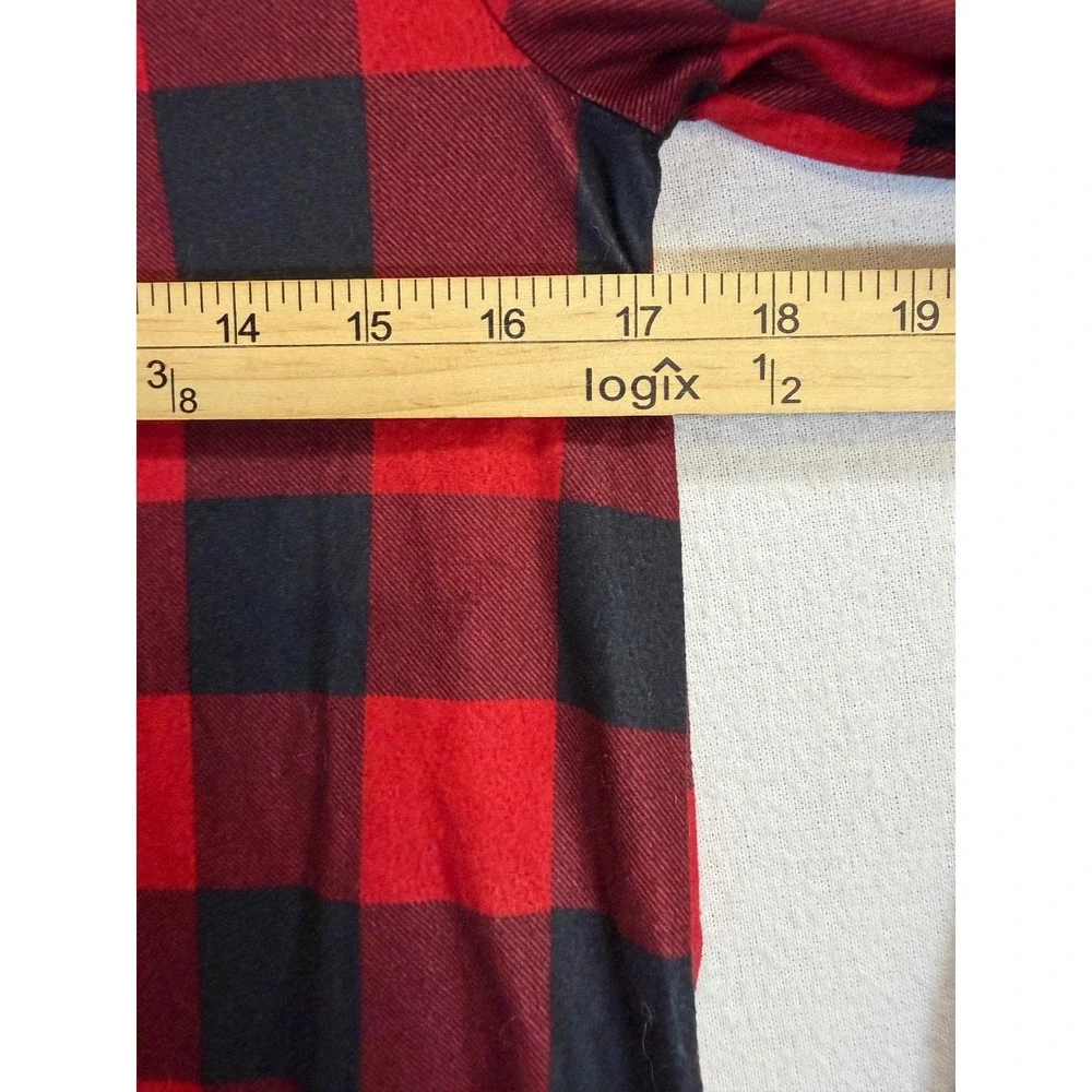 Wondershop Target Kids 12 Red Black Buffalo Plaid Ruffle Nightgown Sleep Dress